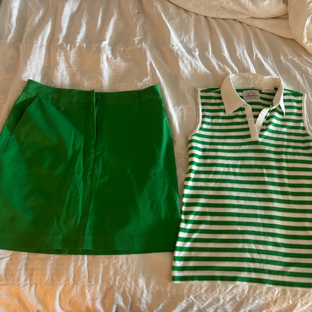 EP Pro set   Top size M. Skirt with shorts size 8. Kelly green. Like new. 🏌️‍♀️
